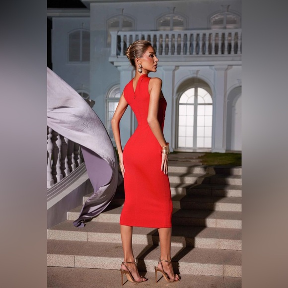 Mew Mews Ozzie Cutout Ruched Bandage Dress - Picture 9 of 9